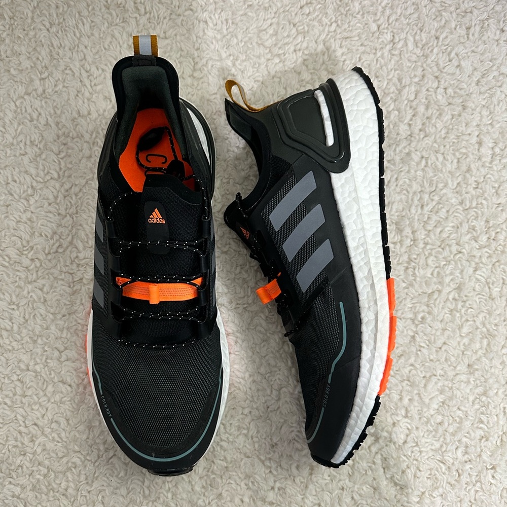 Adidas Men's ULTRABOOST C.RDY DNA Black/Grey/Orange Waterproof Running Shoes